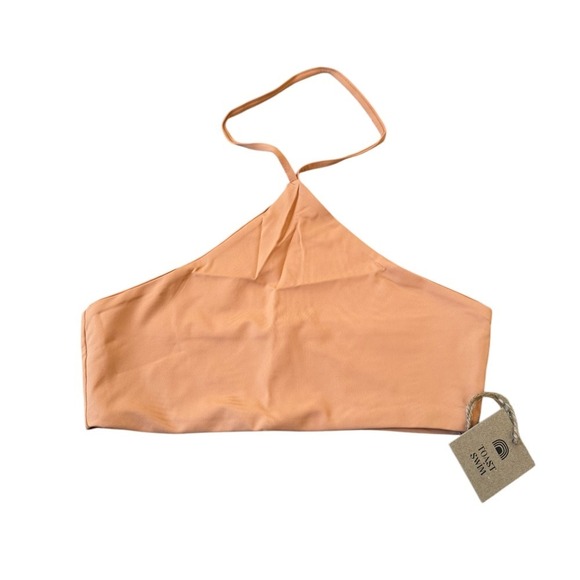 Toast Swim X Free People Signature Apex Bikini Top Sandstone Medium Brown - Picture 1 of 4